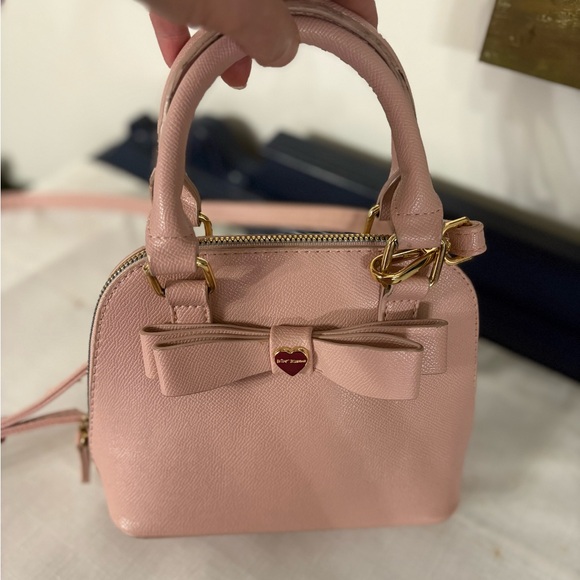 Betsey Johnson Handbags - Betsey Johnson Mini Crossbody with Bow and Heart Charm
